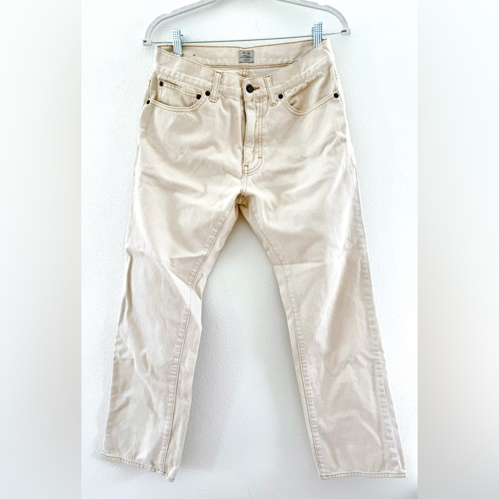 Cream men’s jeans
